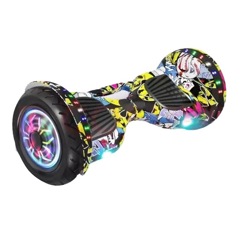Hot cross-border direct selling 10 inch inflatable big wheel Bluetooth children's torsion car electric balance car walking wholesale factory
