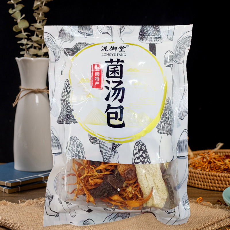 Оптовая продажа пакетов с цветным грибным супом, полные квалификации, можно отправлять, пакеты с грибами из Юннани