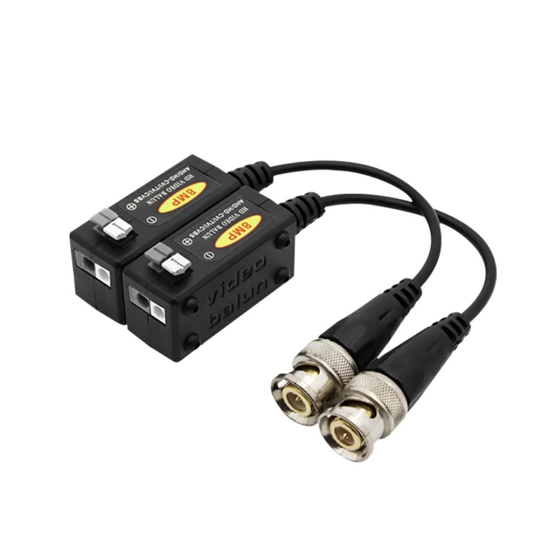 Monitoring twisted pair transmitter AHD CVI TVI coaxial analog BNC to network cable 8MPVideoBalun