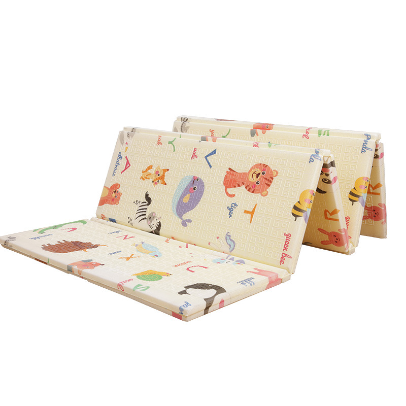 In-Stock Wholesale Children's Crawling Mat, Xpe Material, Foldable, Double-Sided Cartoon Pattern, Living Room Folding Crawling Mat
