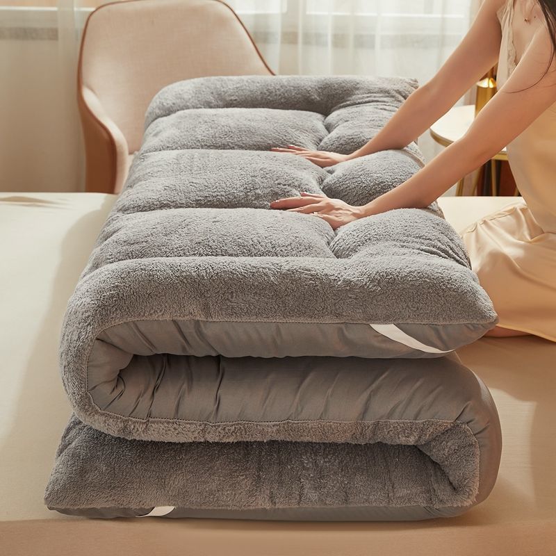 Теплый матрас из овечьей кожи, зимний, утолщенный, односпальный, татами, домашний матрас, подушка, двуспальная подушка для студентов в общежитии