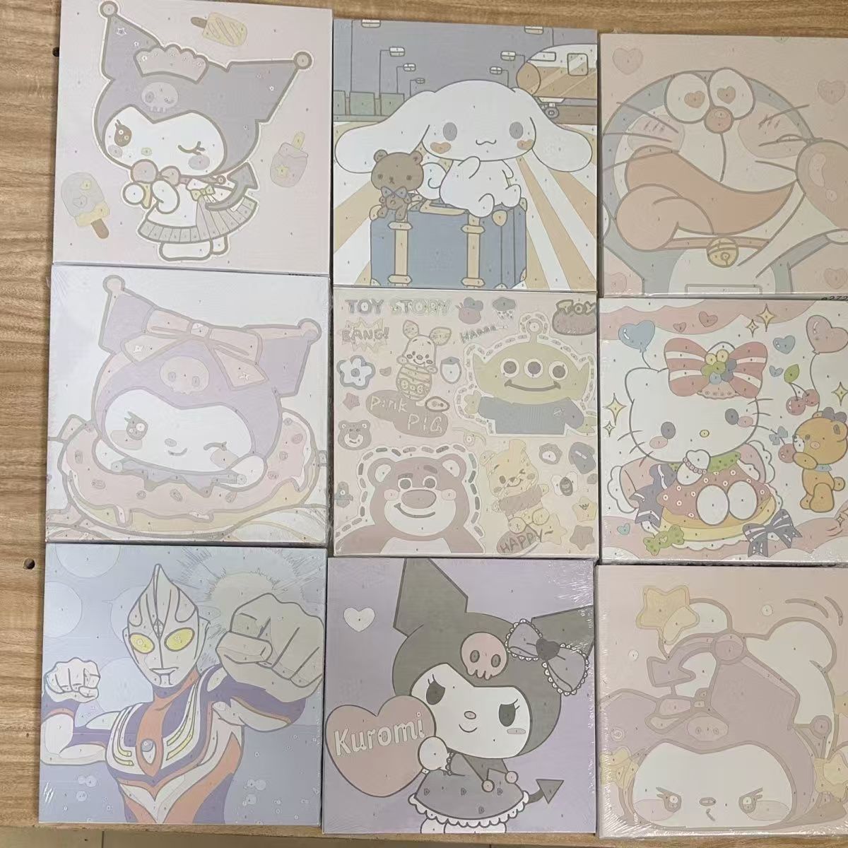 Digital oil painting 20x 20 wholesale stall handmade Internet celebrity graffiti toys night market wholesale oil painting graffiti painting toys