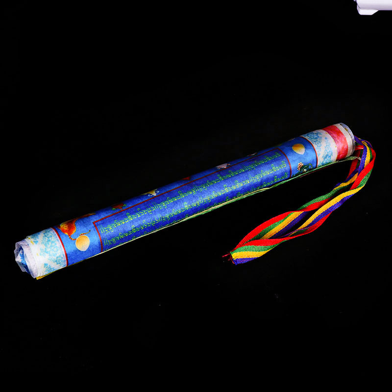 Xizang Buddhist Supplies Color Printing Five-color Flag Sutra Flag 10 Silk Cloth Flag 10 in 1 Sutra Flag Fengma Flag Longda Batch