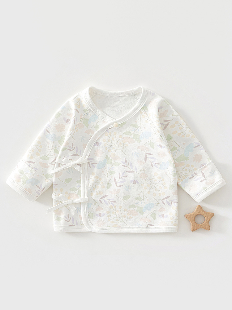 Одежда для новорожденных, 52 размер, чистый хлопок, длинный рукав, полукостюм