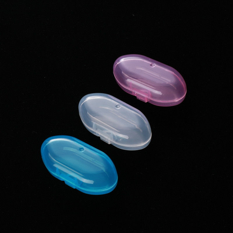 Factory straight hair baby finger toothbrush storage box thumb toothbrush box finger toothbrush pp box storage box