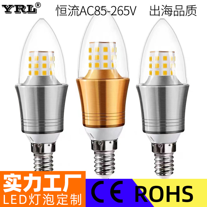 оптовая продажа светодиодной свечи 5W7W9W12W E27 острое световое решение E14 винт светодиодная кукурузная лампочка