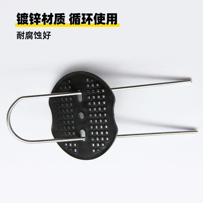 Galvanized steel ground nails outdoor turf ground nails lawn nails greenhouse orchard ground cloth nails u-shaped nails metal u-shaped ground nails