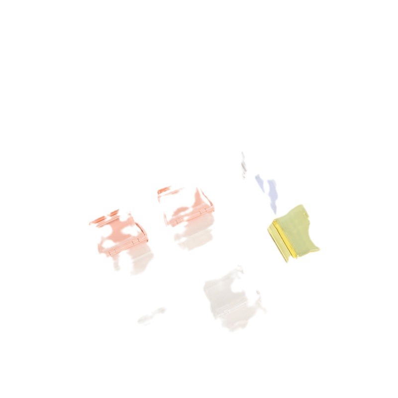 2024 new storage candy color push clip anti-roll holder push-pull clip color clip a4 paper binder push