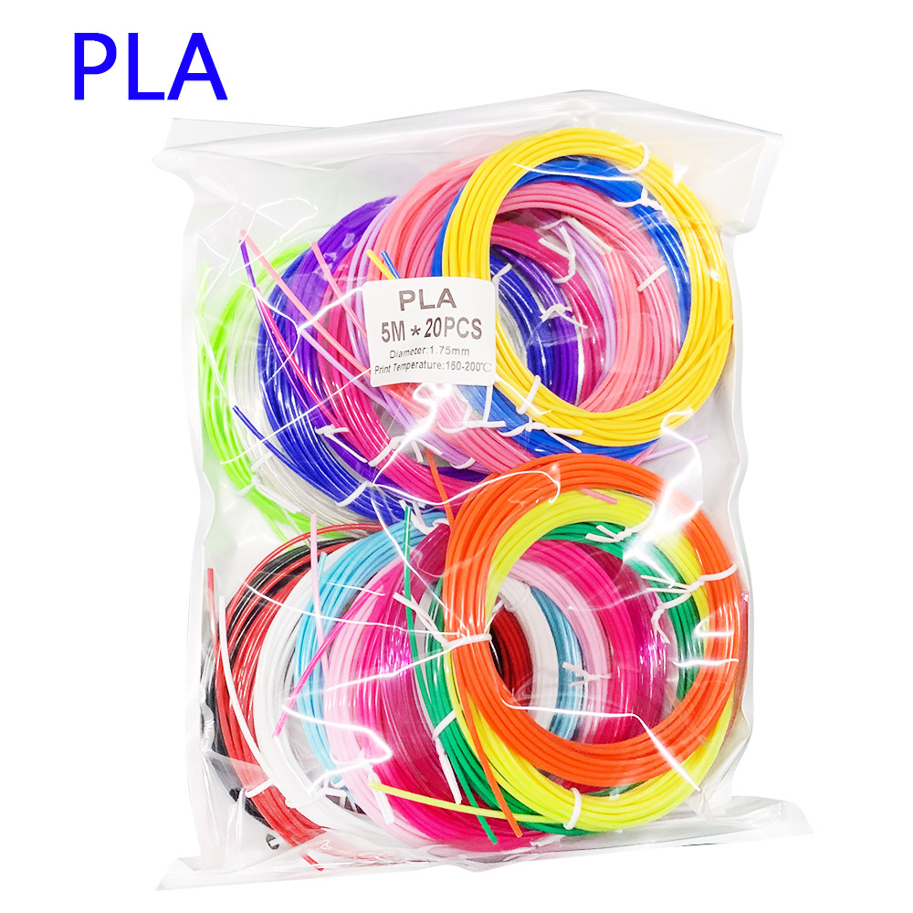 3D Printing Pen Filament 3.5m 10m Pla 10 Colors 20 Colors 30 Colors Random Color Customization Factory Direct Sales