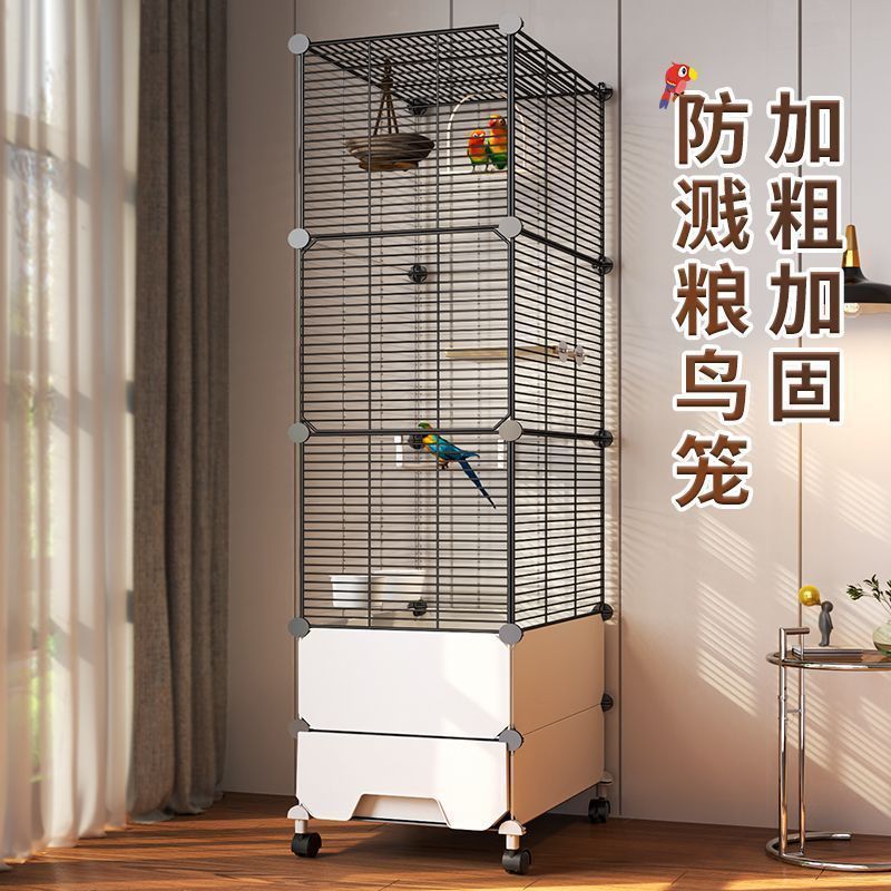 Клетка для птиц, клетка для попугаев, большая, зимний дом, черный феникс, специальная клетка для разведения