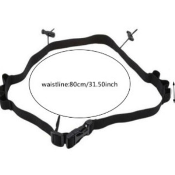 Ремень для соревнований черного цвета, номерной, резиновое кольцо, для марафонов, уменьшает нагрузку