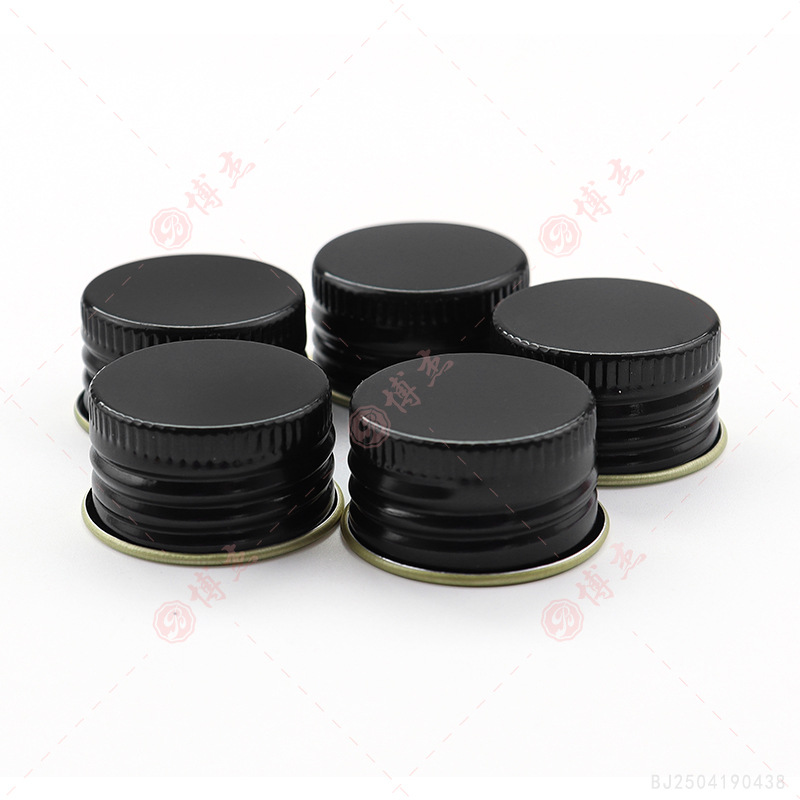 Source manufacturer 18 20 24 28 38 thread alumina cap food and beverage bottle cap cosmetic metal cap