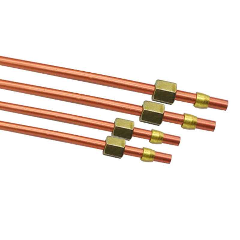 Air pump air compressor aluminum tube 6mm one-way valve small copper tube air pressure switch connecting tube pressure relief valve tube wholesale 20cm