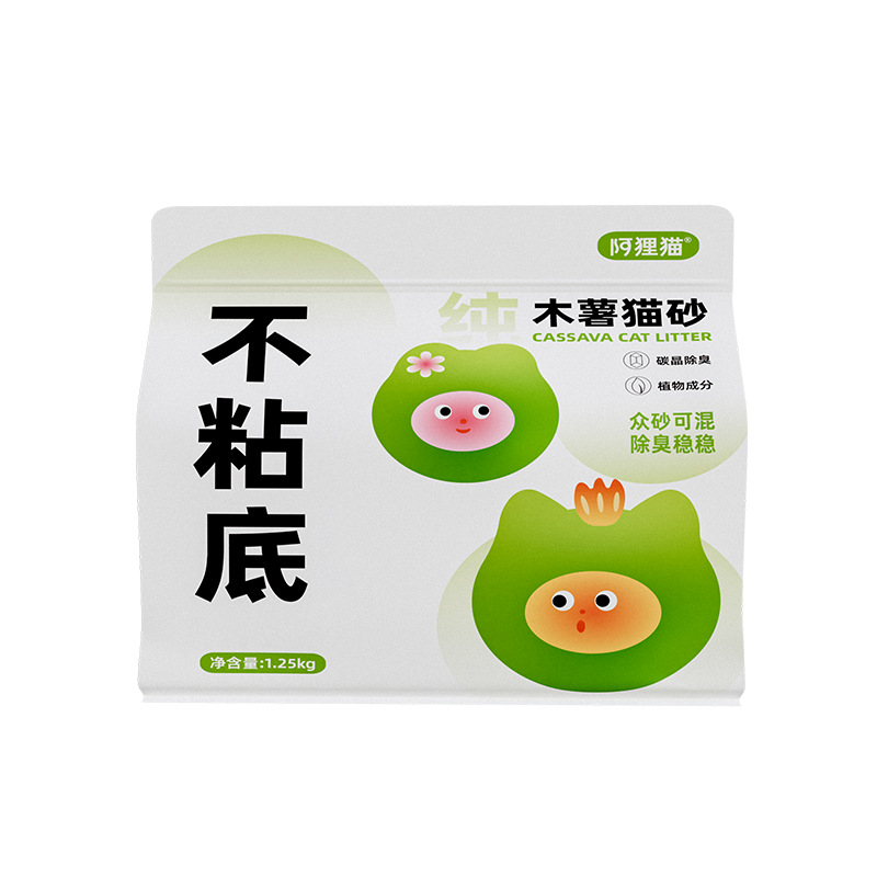 Tapioca Cat Litter Tofu Sand Mixed Cat Litter Deodorizing Almost Dust-Free Non-Stick Bottom Plant Deodorizing Mixed Bentonite Mineral Sand