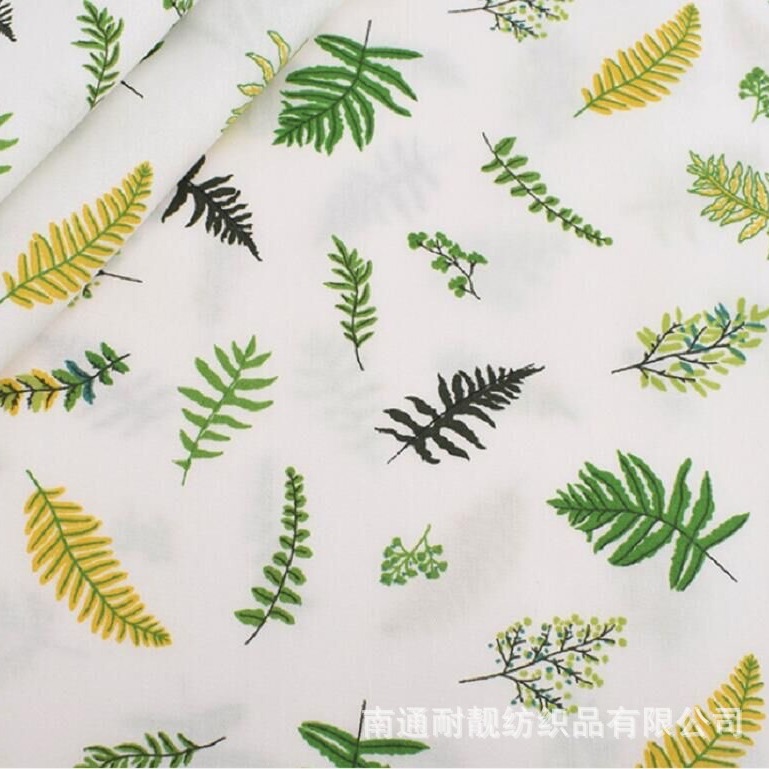 Green cloth group pastoral small floral cotton twill fabric cotton bedding handmade home clothes baby clothes fabric wholesale