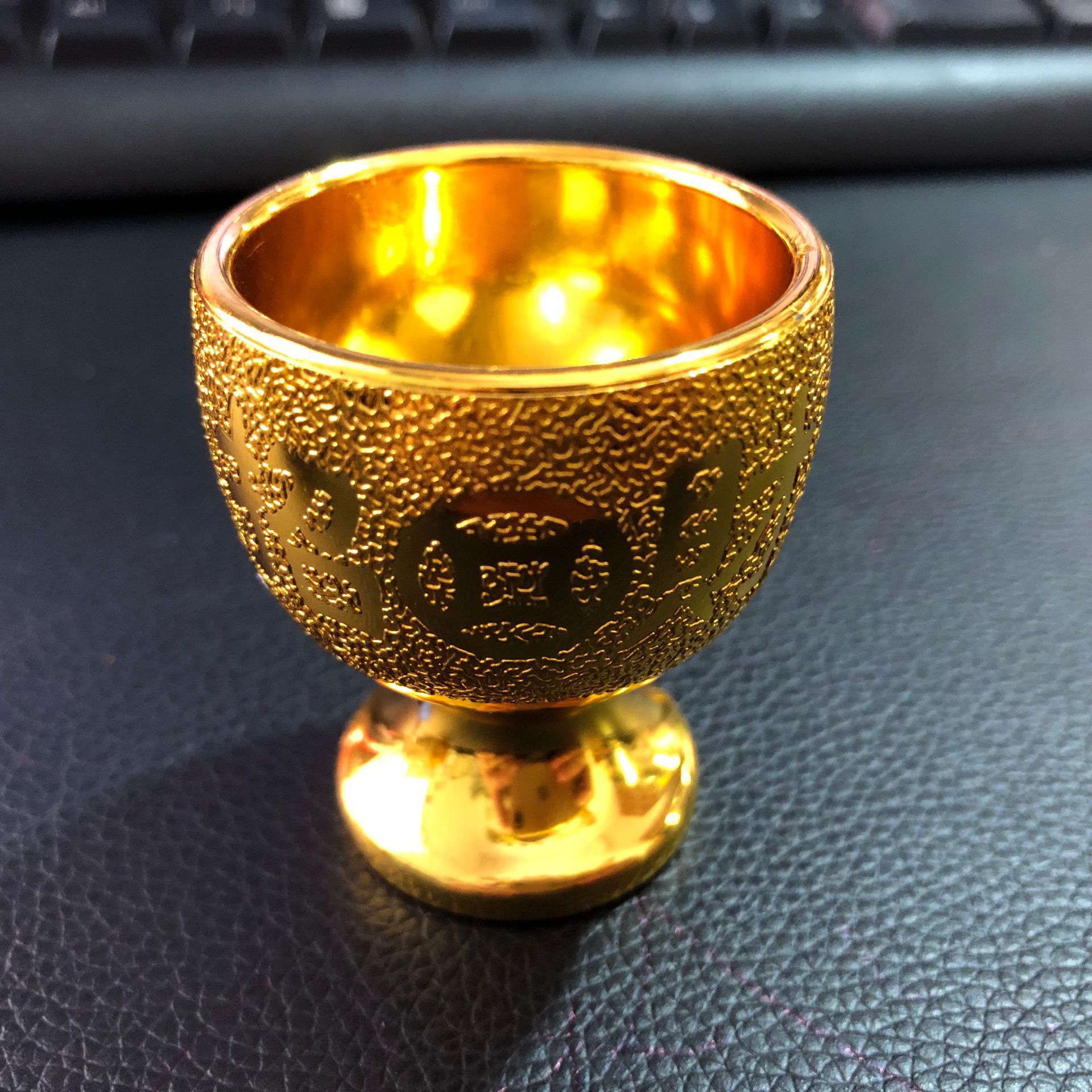 Gold Cup Red Cup for Cup Small Cup Wine Cup Worship Buddha Gong Cup Stall Supply Small Gifts Promotional Products