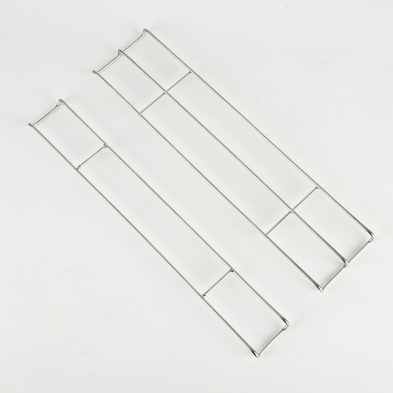 Japanese-style round fire rack fire table folding barbecue stove stainless steel heating stove outdoor camping campfire barbecue grill