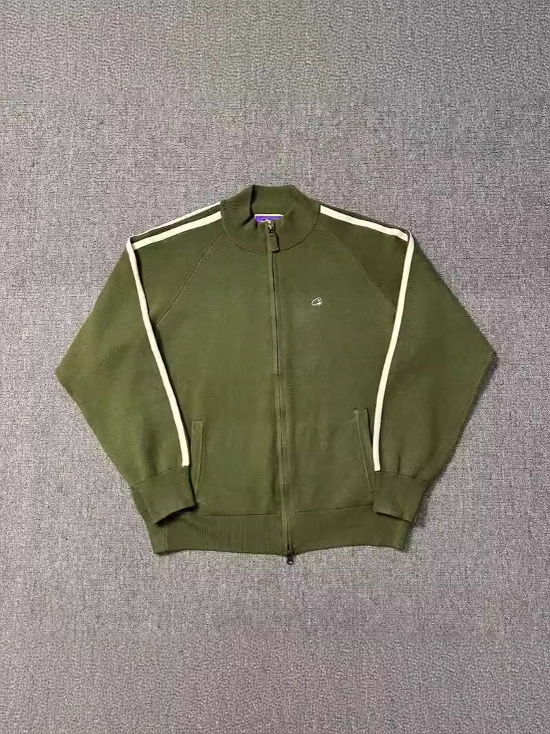 Cross-border e-commerce beauty tide new letters street men and women loose casual zipper cardigan pull-edge sweater coat