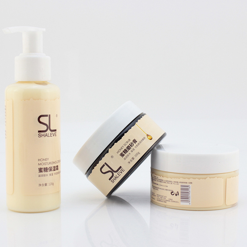 SL Shali Honey Hand and Foot Care Hand Guard Set White Moisturizing Hand Cream Honey Scrub Massage Milk Hand Mist