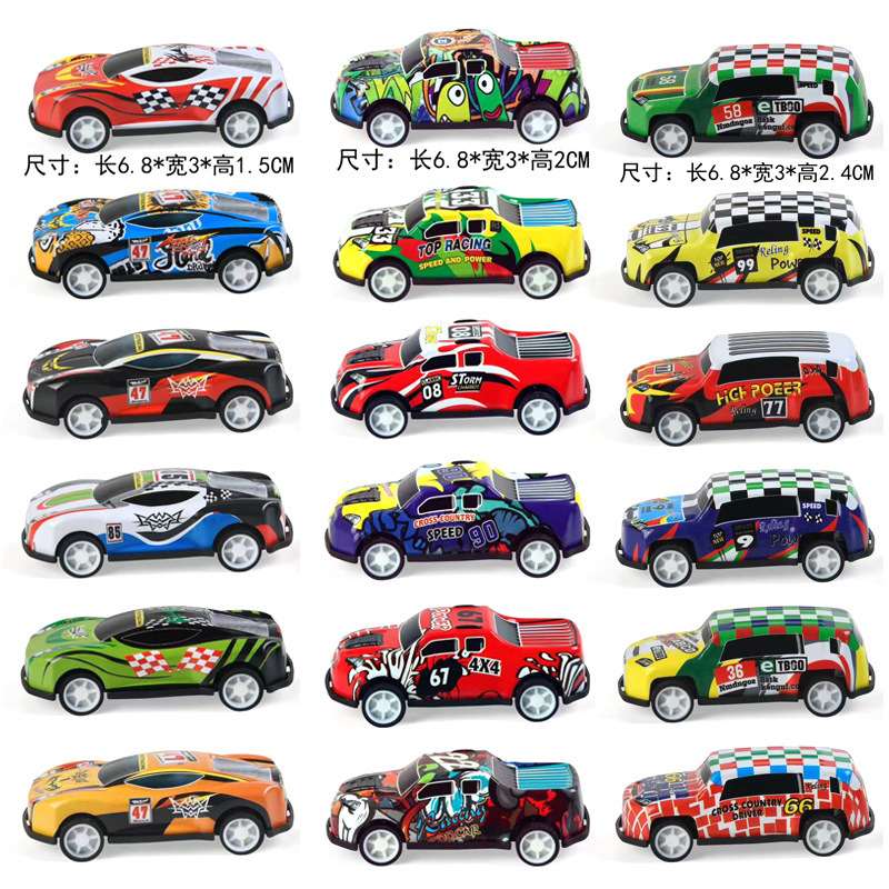 Wholesale Popular Alloy Car Tin Car Kidsren's Toys Artificial Model Ornaments Bulk Pull-Back Car Car