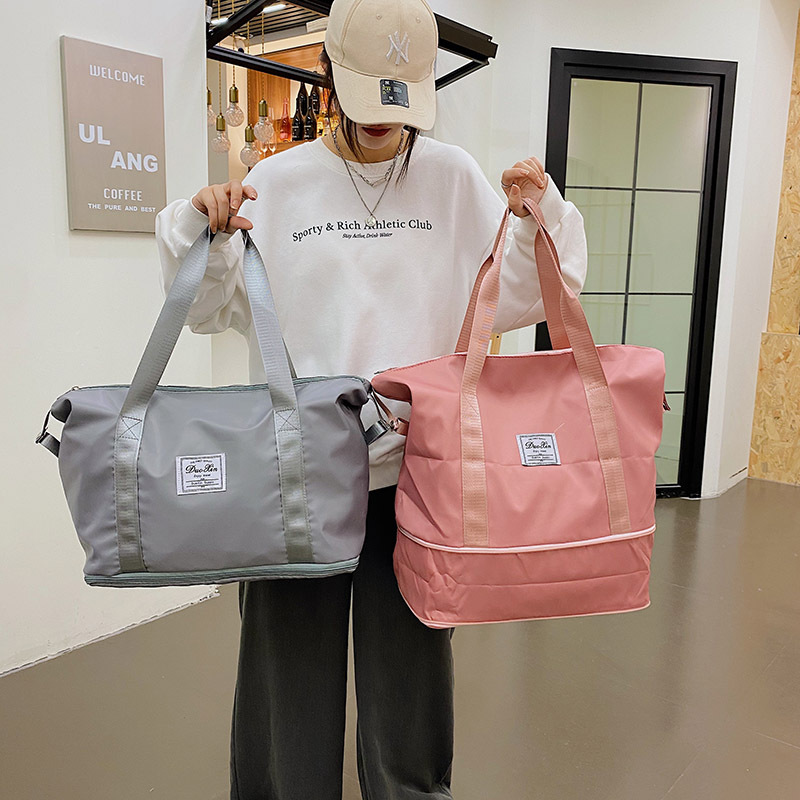 Fashion Short Distance Portable Travel Bag Travel Bag Large Capacity Storage Bag Shoulder Bag Women's Sports Yoga Fitness Bag