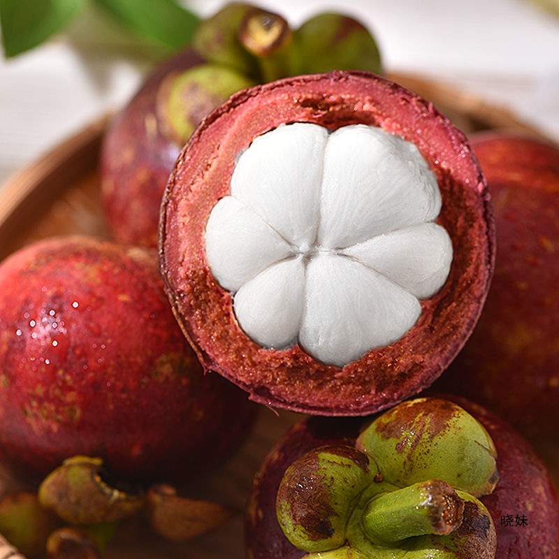 Mangosteen 0.5-2.5kg Large Fruit 3-6A Fresh Fruit Seasonal One Box Aliexpress Independent Station One Piece Dropshipping