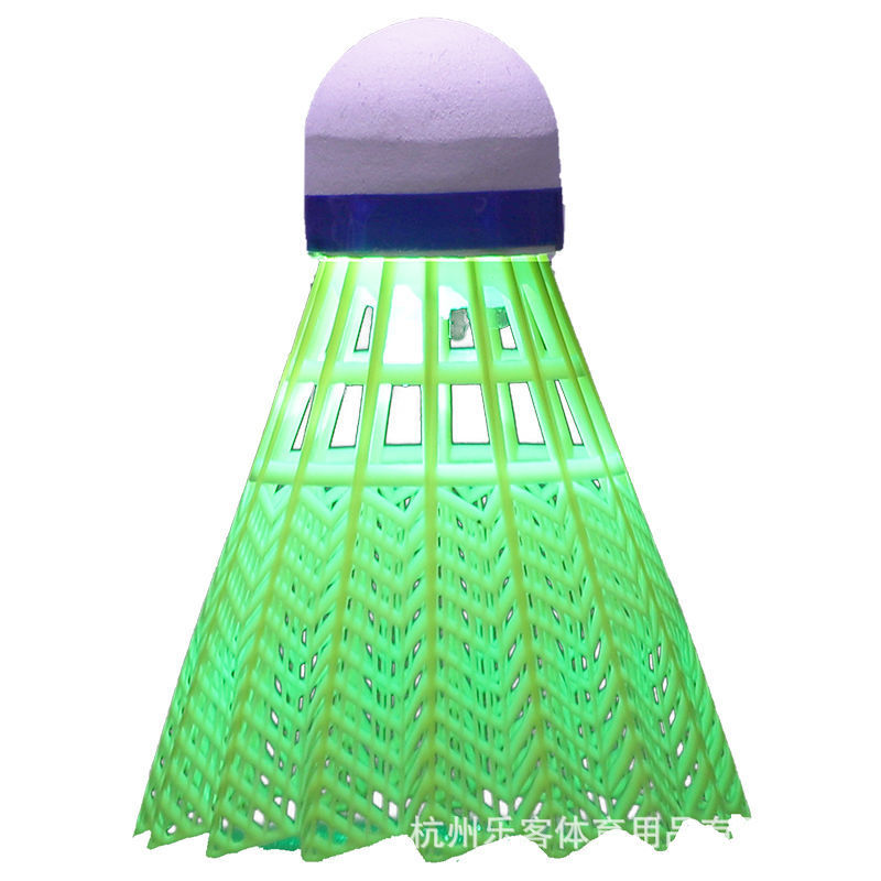 Leke Luminous Badminton Manufacturer Are Now Available in Bulk with Light-Emitting Led Nighttime Fluorescent and Durable Plastic Nylon Balls