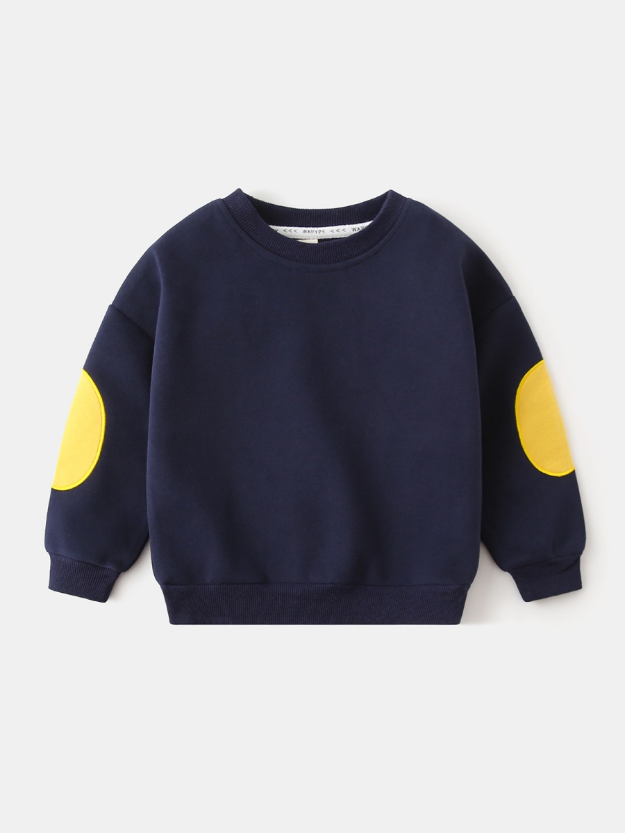 Boys Sweatshirt Autumn 2025 New Kidsren's Casual Long-Sleeved Boy Round Neck Top Korean Style Baby Wide Shoulder Sweatshirt