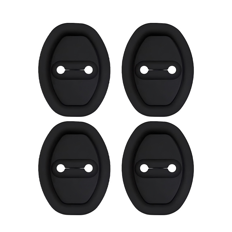 Car door lock protection pad door shock absorber buffer gasket door lock protective cover door closing anti-collision sticker silicone