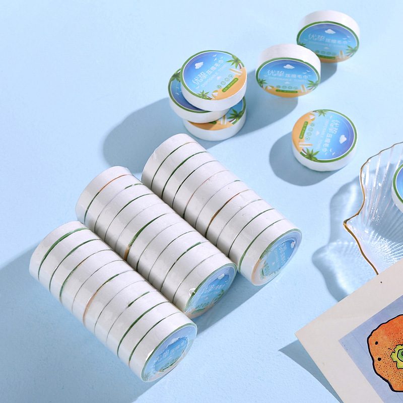 Factory disposable towel compressed face towel non-woven travel hotel supplies catering commercial wipes wholesale