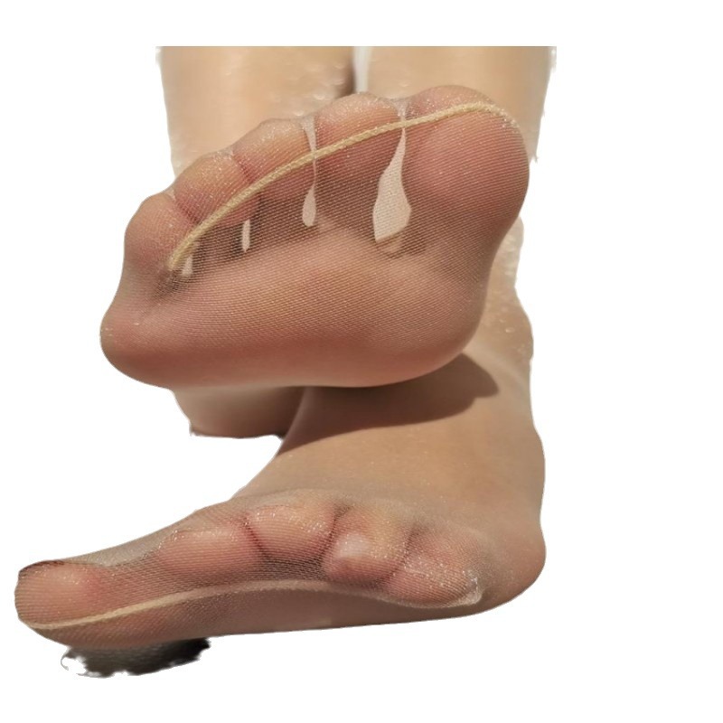 Factory direct supply pearlescent stockings women's summer ultra-thin glossy black silk sexy shiny anti-hook pantyhose large size stockings