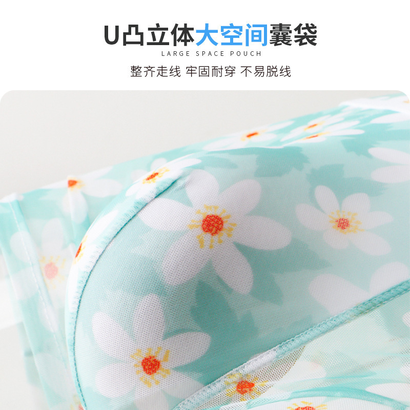 Summer thin men's underwear mesh transparent boxer sexy breathable printed boxer shorts head waist wholesale