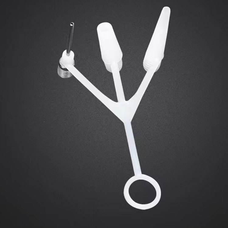 Многофункциональная насадка для насоса с воздушной иглой на три когтя, универсальная для баскетбольных мячей, пластиковая, для йога-мячей