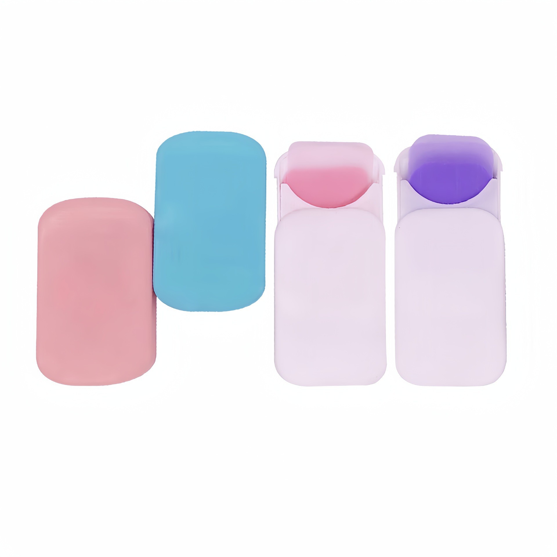 Таблетки для мыла в наличии, новая упаковка, сдвижная крышка для удобства, ароматные таблетки для мытья рук, увлажняющее очищающее мыло, мыло в бумаге