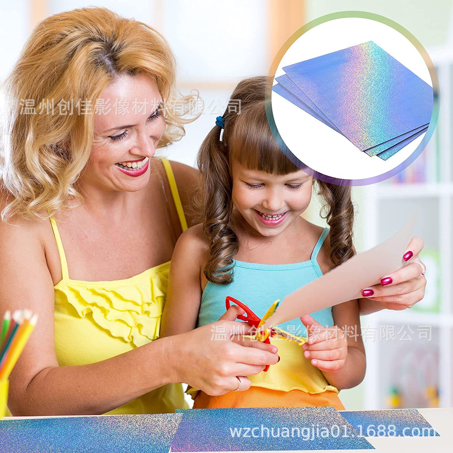 New Amazon Printable Holographic American Standard A4 Size Waterproof Sesame Dot Laser Vinyl Inkjet Printing Sticker