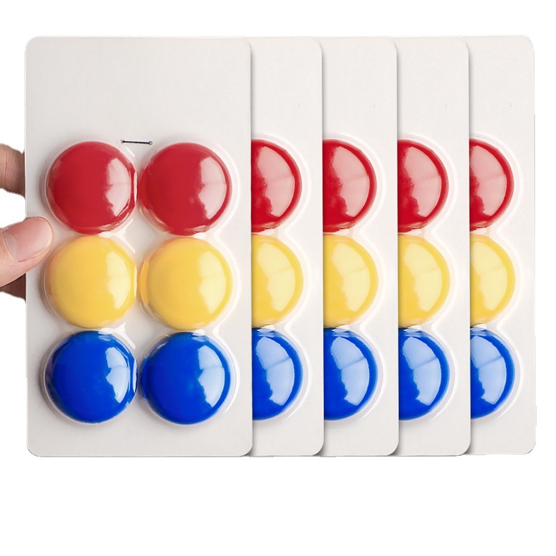 Round color magnetic particle blackboard sticker small magnetic buckle strong magnetic whiteboard magnet magnet magnet magnet magnetic sticker magnetic buckle magnetic nail White