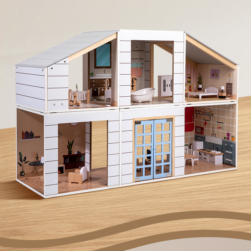 Cross-border Module Doll House Educational Villa Children's Play House Cross-border Doll Toy Simulation Children's Toy House