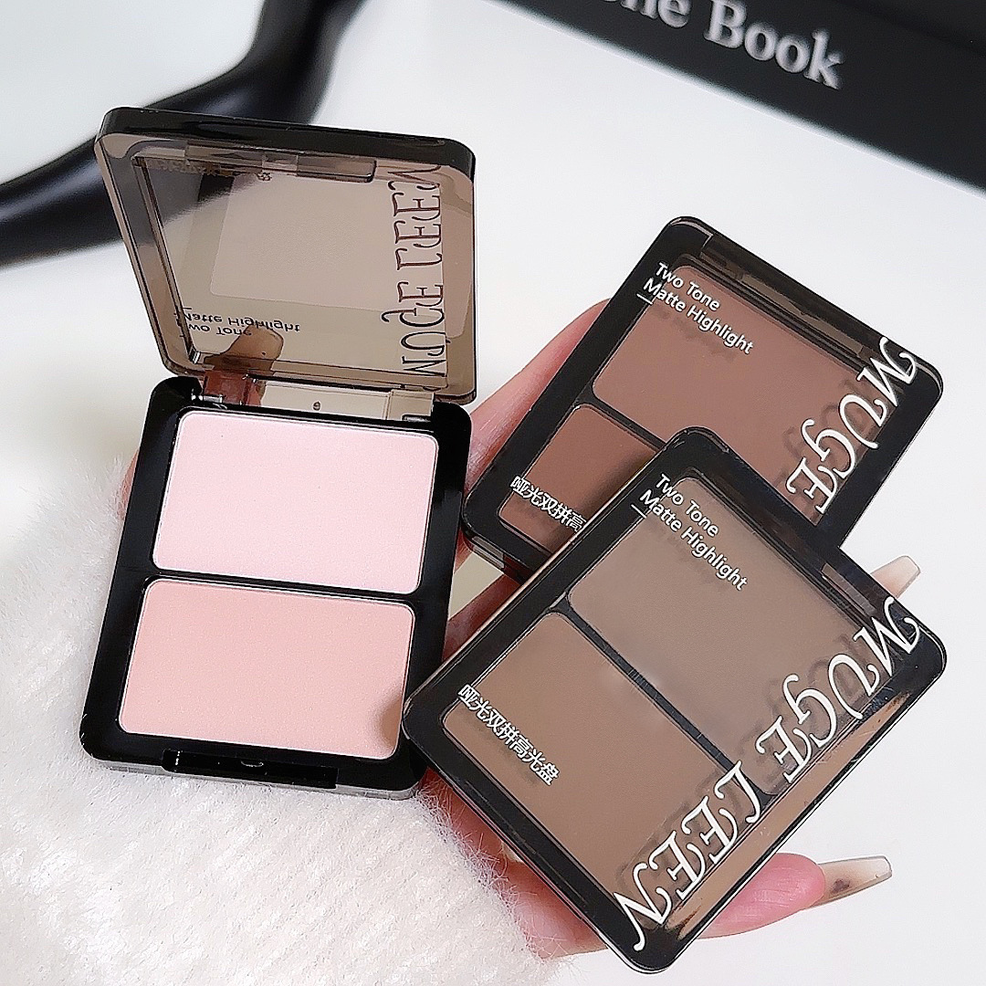 MUGELEEN matte high-gloss double-splice brightening nose shadow high-gloss shadow blush one-piece disc matte double-splice high-disc