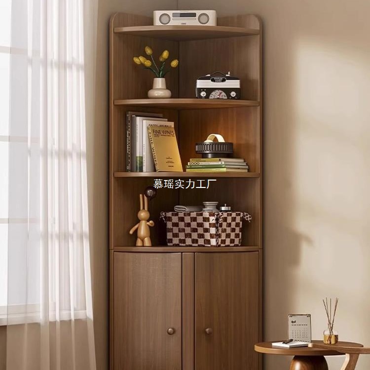 Угловая полка, напольный книжный шкаф, треугольный настенный шкаф