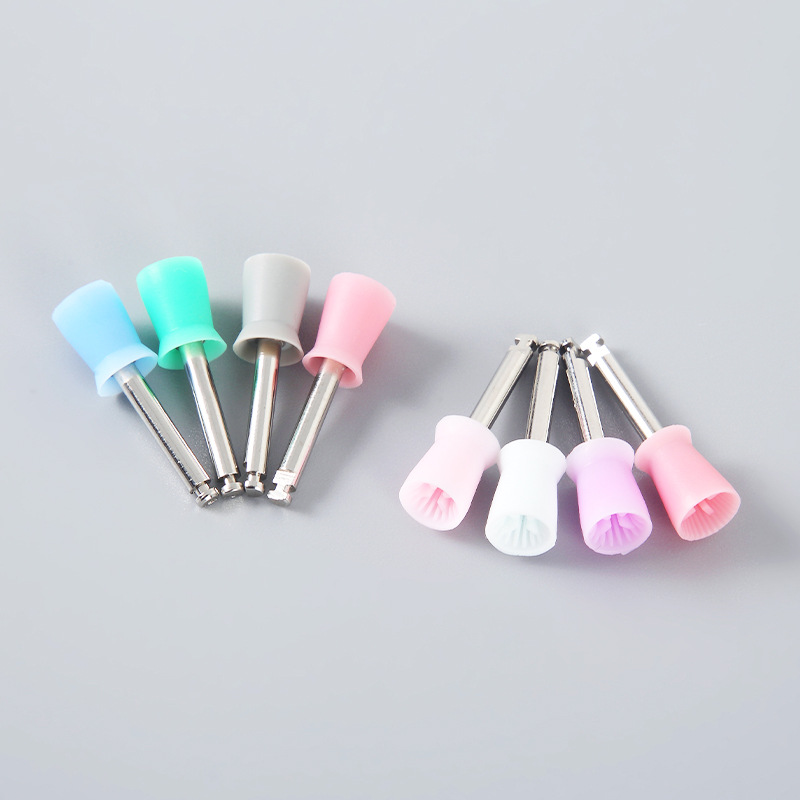 Card type polishing Cup tooth polishing material dental polishing grinding head mixed polishing Cup with multiple colors wholesale