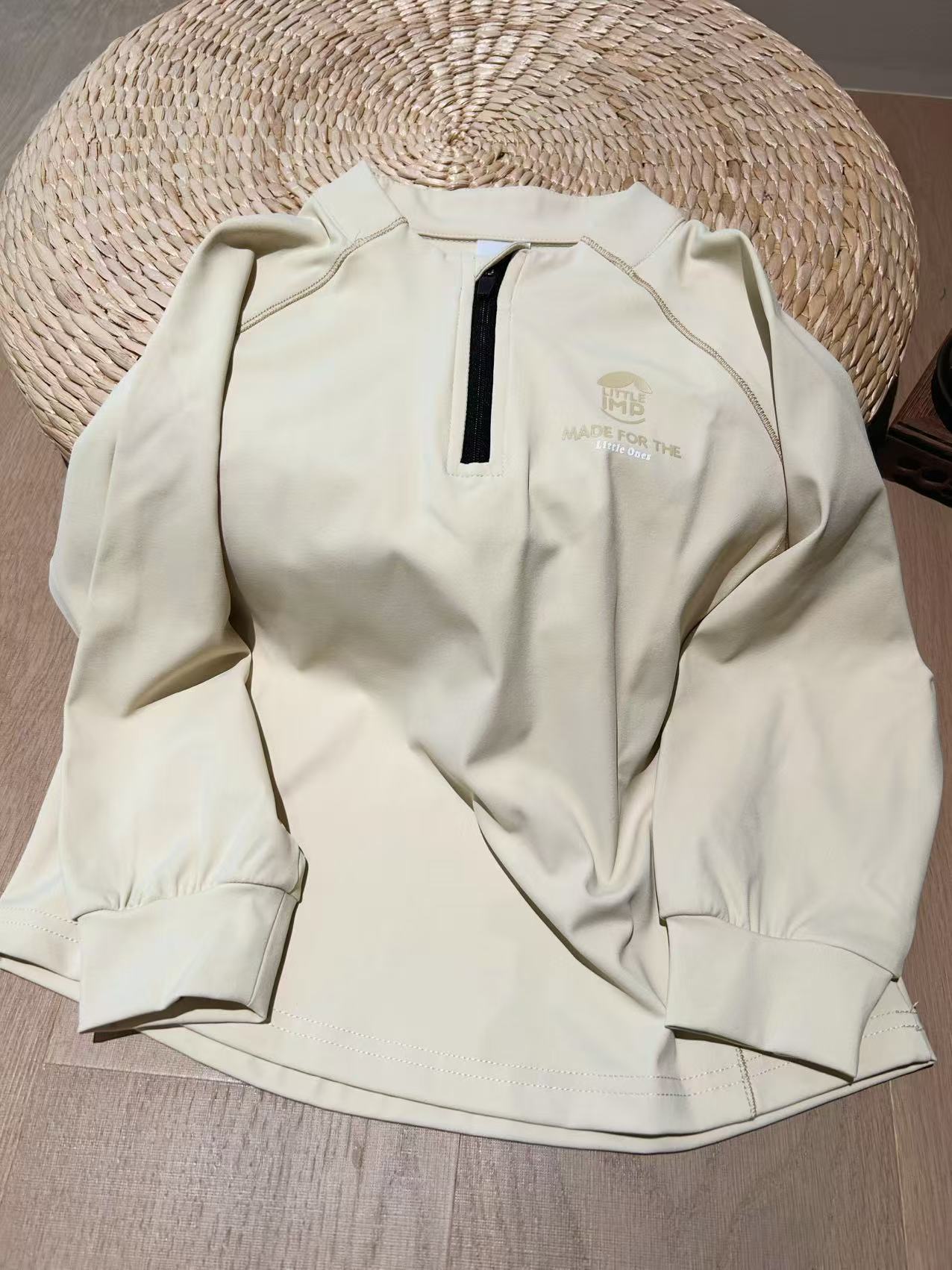 Spot 2025 Spring Outdoor Half-Zip Naked Moisture-Wicking Quick-Drying Long-Sleeved Sports t for Boys and Girls in Four Colors