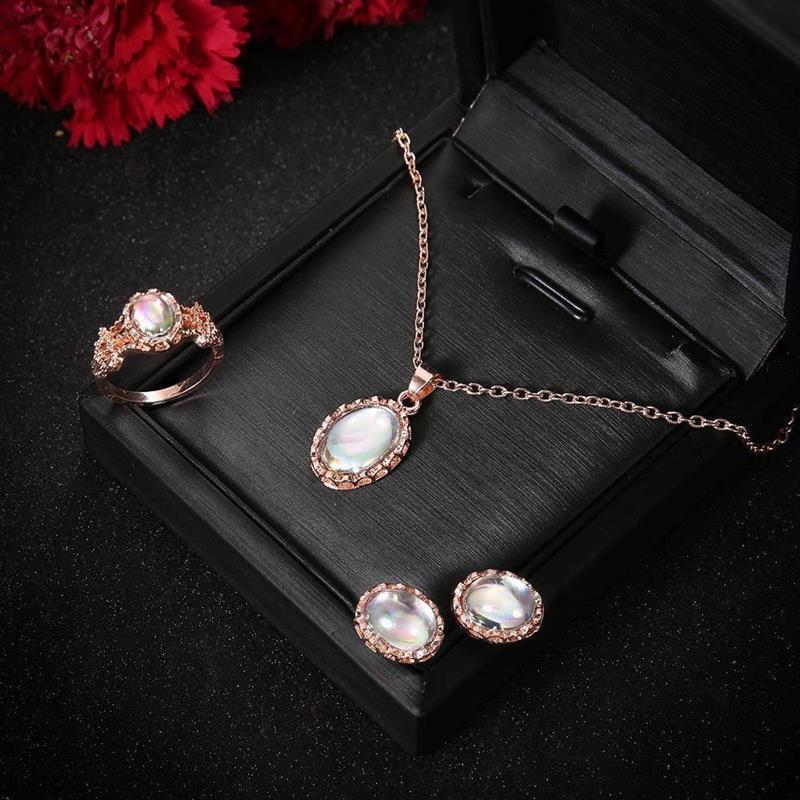 Jewelry Fashion Accessories New Necklace Earrings Ring Set New