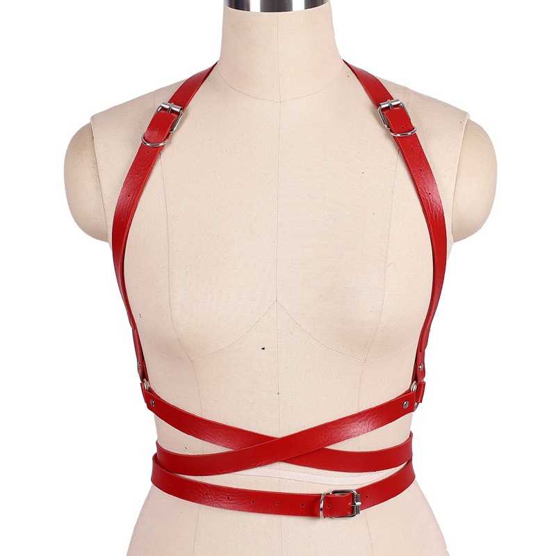 European and American cross-border hip hop punk fashion waist chain strap jewelry punk belt all-Match belt