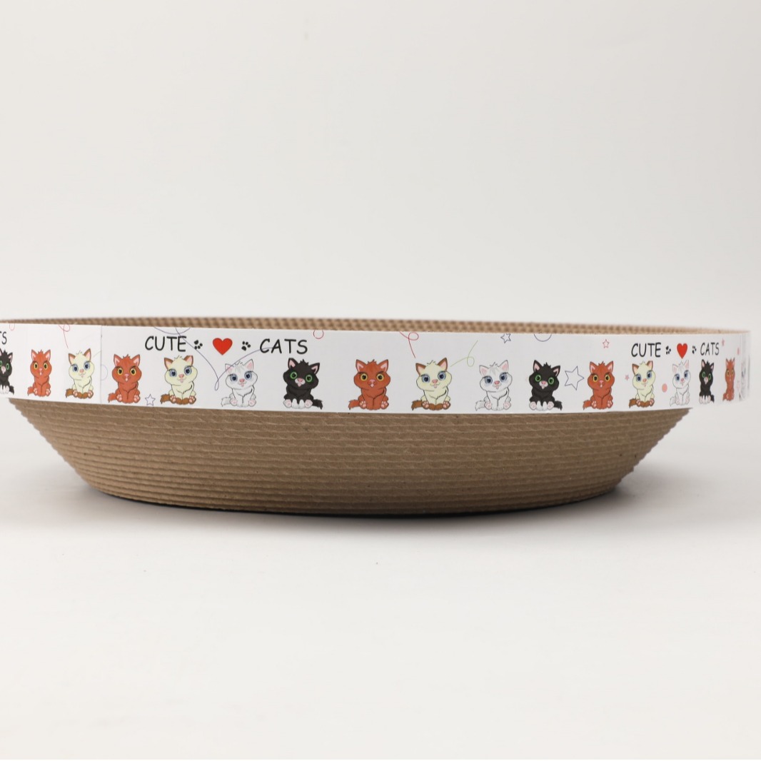 Cat scratch board cat nest corrugated paper grinder scratch-resistant cat supplies bowl-type cat scratch basin cat toy pet supplies
