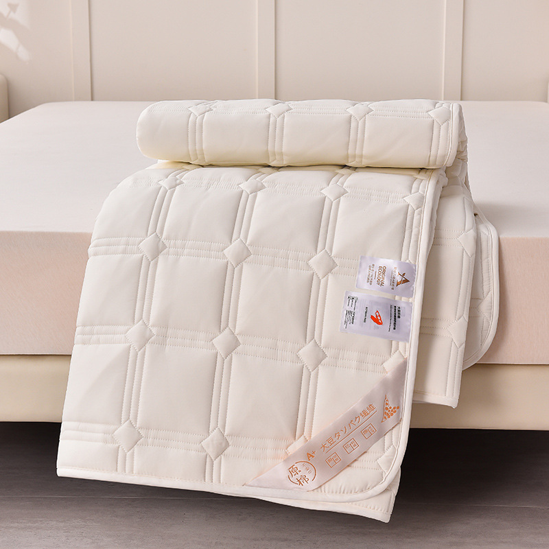 Матрас класса A из соевого молока, подушка из сырого хлопка, нескользящий, домашний хлопковый матрас, утолщенный защитный мат для студентов общежития