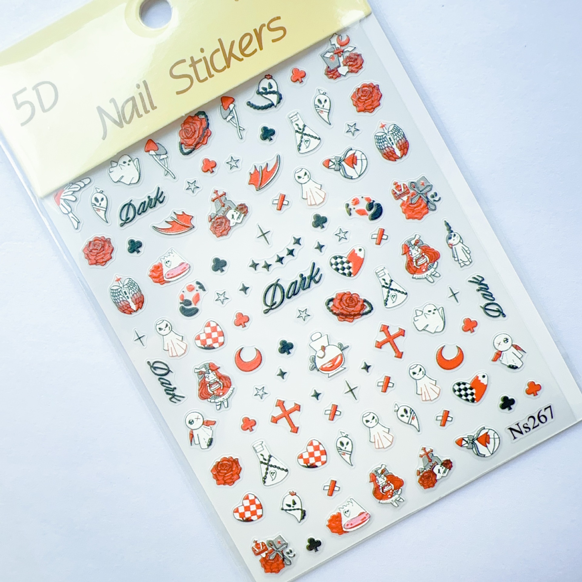 2025 Halloween Carnival Nail Art Stickers Pumpkin Lantern Ghost Skeleton Adhesive Nail Decals