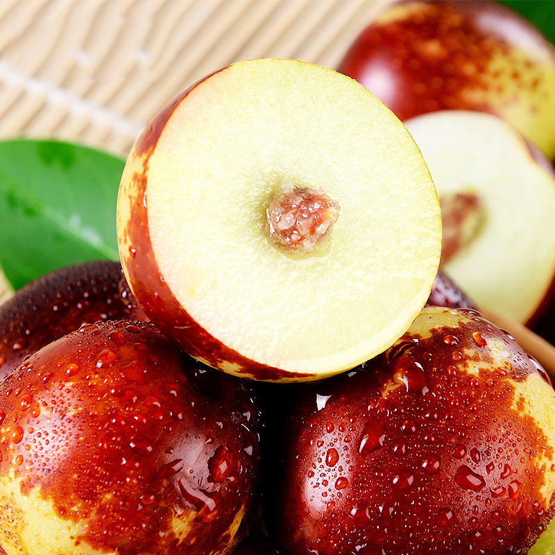 Shaanxi Dali Winter Jujube, Seasonal Fresh Crispy Sweet Jujube, Green Jujube, Fresh Jujube, Seasonal Fruit