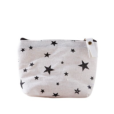 Korean Fabric Coin Purse Women's Key Bag Creative Coin Bag Cartoon Cute Canvas Bag in the Mood for Love Wallet