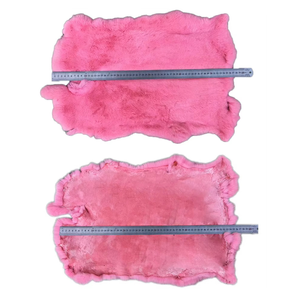 Fur One Rex Rabbit Rabbit Color Fur Raw Material Bag Hat Cushion Decoration Clothing Fabric