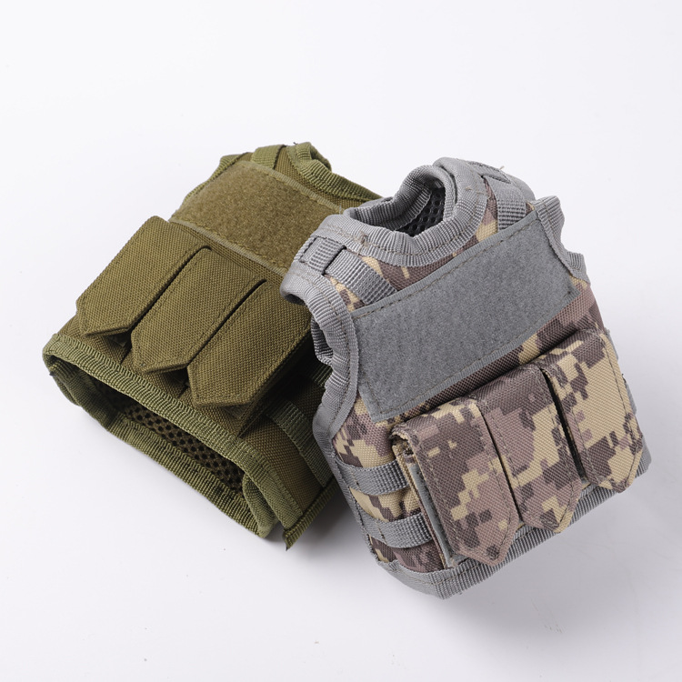 Chief Miniature Tactical Beer Set molle Mini Vest KTV Bar Decorations Pack Bottled Water Cover